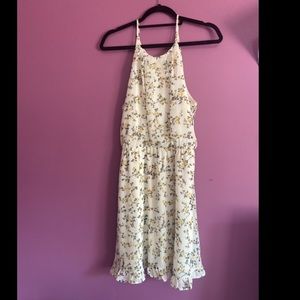 Francesca’s Casual Floral Halter Dress